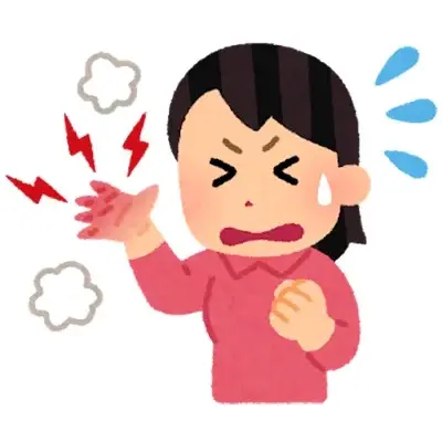 痛む部位の熱感